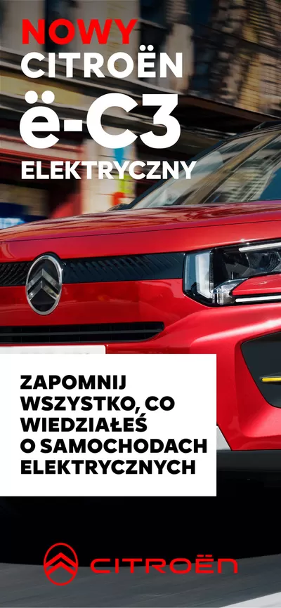 Promocje Samochody, motory i części samochodowe | Katalog Nowy ë-C3 de Citroen | 14.01.2025 - 31.05.2025