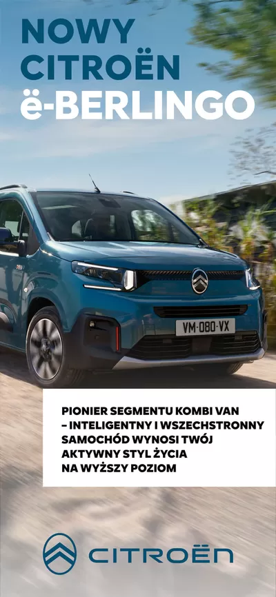 Promocje Samochody, motory i części samochodowe | Katalog Nowy ë-Berlingo de Citroen | 14.01.2025 - 31.05.2025