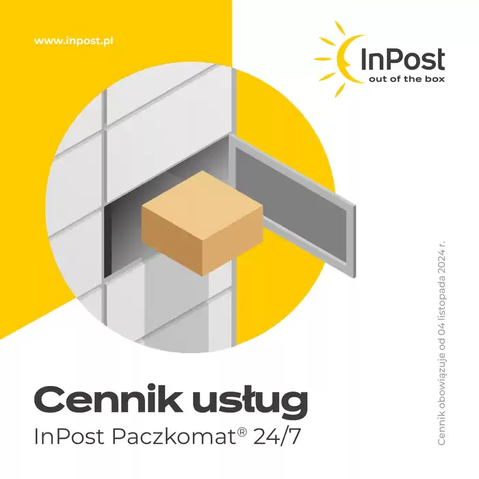 Katalog InPost w: Bydgoszcz | Cennik usług | 14.01.2025 - 28.02.2025