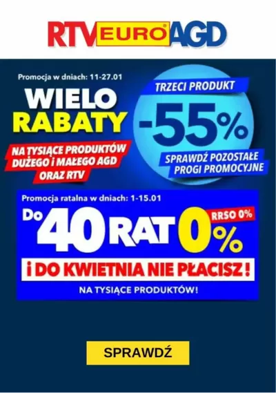 Promocje Elektronika i AGD | RTV EURO AGD gazetka do 27.01  de RTV EURO AGD | 20.01.2025 - 27.01.2025