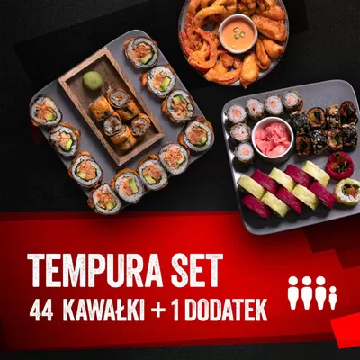 Promocje Restauracje i kawiarnie w Częstochowa | TEMPURA SET 44 kawałki + 1 dodatek de Sushi Kushi | 22.01.2025 - 5.02.2025