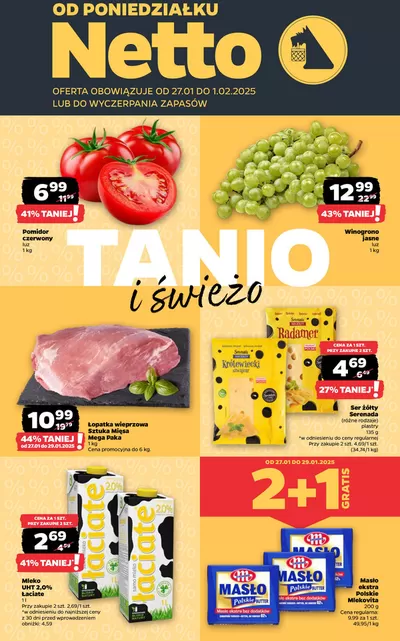 Katalog Netto w: Płock | Oszczędzaj teraz dzięki naszym ofertom | 26.01.2025 - 1.02.2025