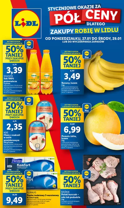 Katalog Lidl w: Płock | OFERTA WAŻNA OD 27.01 DO 29.01 | 26.01.2025 - 29.01.2025