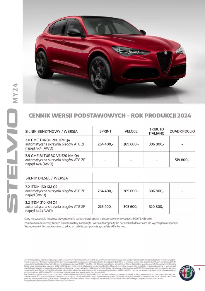 Katalog Alfa Romeo w: Kraków | Stelvio 2024  | 30.01.2025 - 31.12.2025