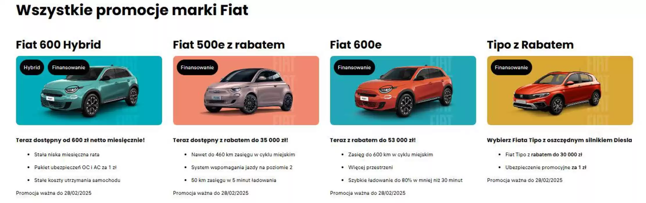 Katalog Fiat w: Poznań | Wszystkie promocje marki Fiat! | 30.01.2025 - 28.02.2025