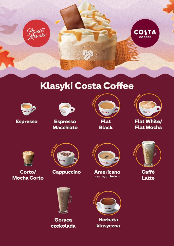 Katalog Costa Coffee w: Poznań | Menu Jesień 2023 | 14.09.2023 - 3.12.2023