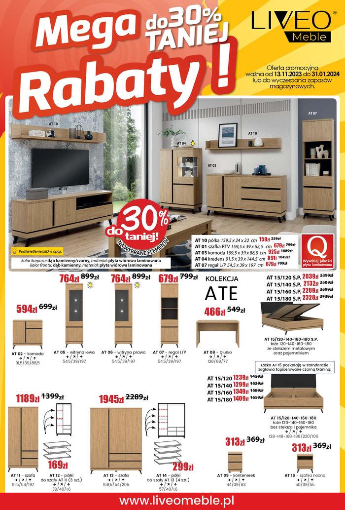 Katalog BOG FRAN Meble w: Wrocław | BOG FRAN Meble gazetka | 14.11.2023 - 31.01.2024
