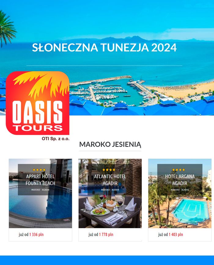 Katalog Oasis Tours | Promocja Oasis Tours | 14.11.2023 - 24.12.2023