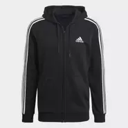 Essentials French Terry 3-Stripes Full-Zip Hoodie za 164,45 zł w adidas