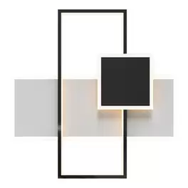 Lampa sufitowa geometryczna czarno-biała SALO LED za 524,3 zł w Agata Meble