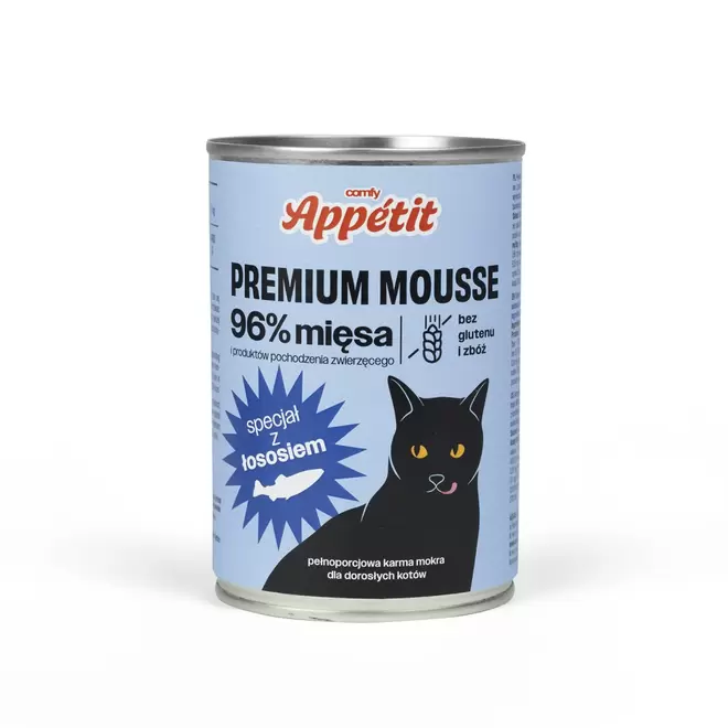 COMFY APPETIT PREMIUM MOUSSE ŁOSOŚ 400G za 10 zł w Aqua el ZOO