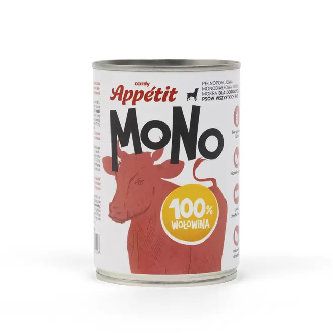 COMFY APPETIT MONO WOŁOWINA 400G za 10 zł w Aqua el ZOO