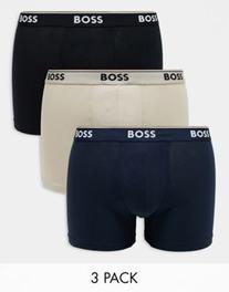 BOSS Bodywear – Zestaw 3 par bokserek w różnych kolorach za 259 zł w ASOS