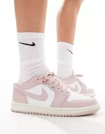 Air Jordan 1 – Biało-różowe buty sportowe przed kostkę za 569,99 zł w ASOS