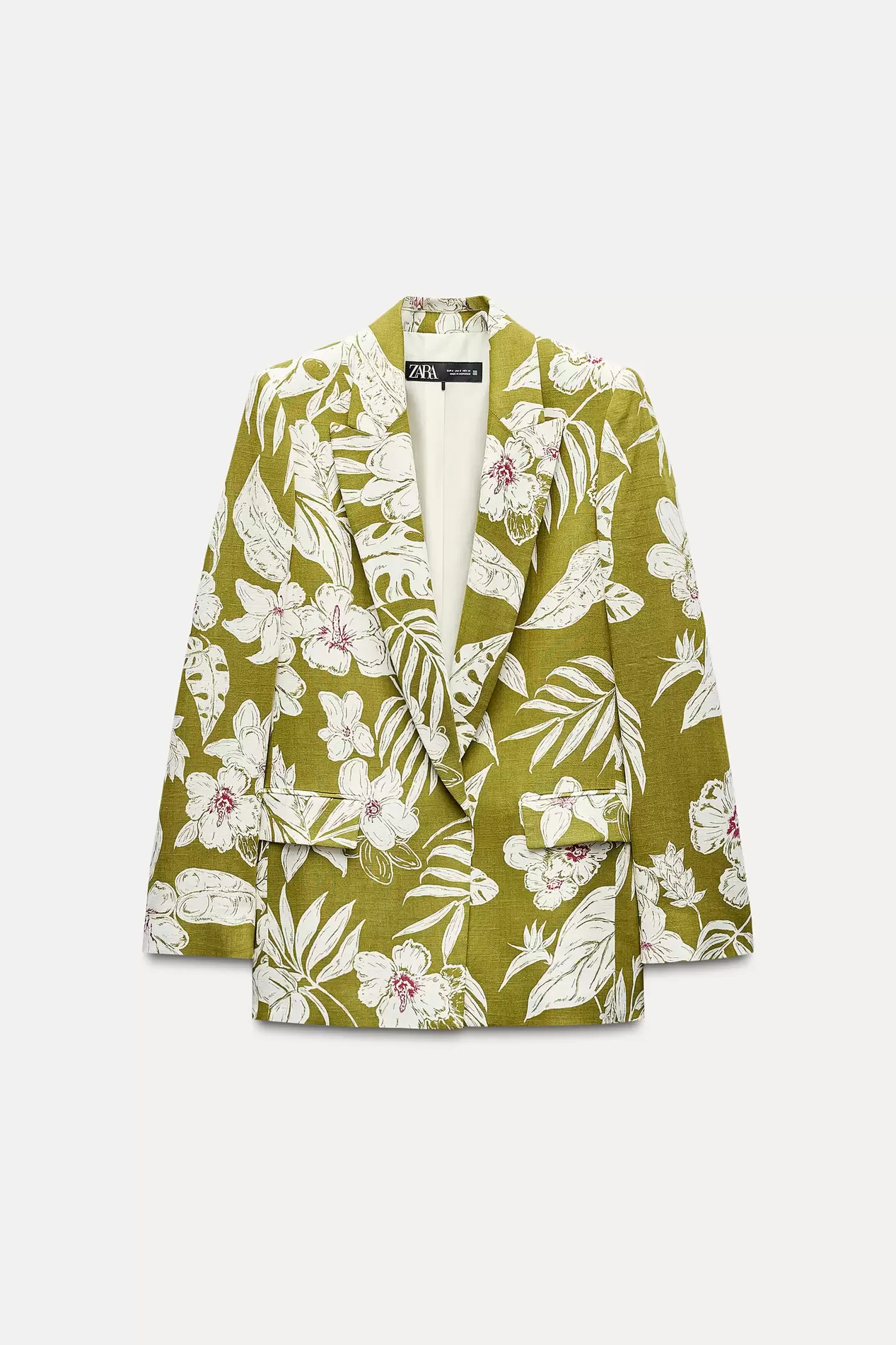 LINEN BLEND FLORAL PRINT BLAZER za 99,9 zł w ZARA