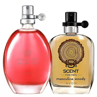 Zestaw zapachów dla dwojga: Scent Mix Elegant Rose & Scent Masculine Woody za 49,99 zł w Avon