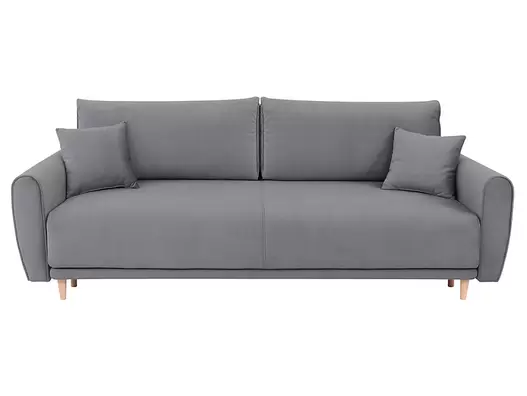 Sofa trzyosobowa Manila rozkładana z pojemnikiem welurowa taupe za 2699 zł w Black Red White