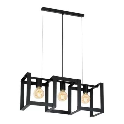 Lampa wisząca Luminex Kartel 3 x 60 W E27 czarna za 278 zł w Castorama