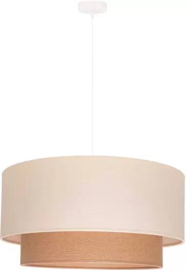 Lampa wisząca Duolla Boho 1 x E27 kremowa / juta za 268 zł w Castorama