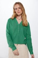 Linen/cotton polo collar blouse za 36,99 zł w Springfield