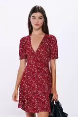 Short printed wrap dress za 17,99 zł w Springfield