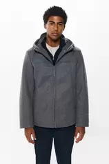 Short wool -effect parka za 99,99 zł w Springfield