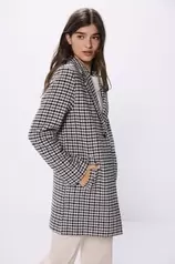 A-line checkered coat za 54,99 zł w Springfield