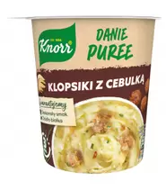 Knorr Danie Puree klopsiki z cebulką 53 g za 7,49 zł w Chata Polska