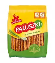 Lajkonik Paluszki o smaku cebulki 150 g za 6,49 zł w Chata Polska