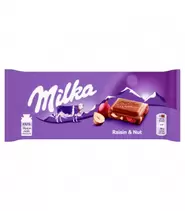 Milka Czekolada mleczna rodzynka i orzech 100 g za 7,49 zł w Chata Polska