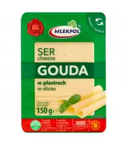 Mlekpol Ser Gouda w plastrach 150 g za 7,49 zł w Chata Polska