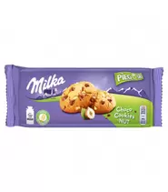 Milka Pieguski Choco Cookie Nut Ciasteczka z kawałkami czekolady mlecznej i orzechami 135 g za 6,49 zł w Chata Polska