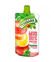 Tymbark Mus 100% truskawka jabłko banan marchew 120 g za 3,39 zł w Chata Polska