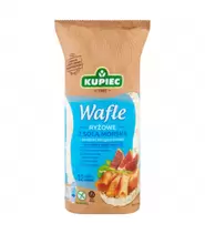 Kupiec Wafle ryżowe z solą morską 120 g (12 sztuk) za 4,49 zł w Chata Polska