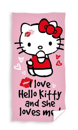 Hello Kitty, ręcznik kąpielowy, 140x70 cm za 31,49 zł w Smyk