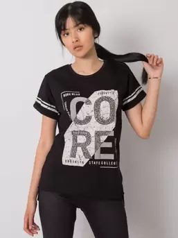 T-shirt damski, czarny, H&B za 33,99 zł w Smyk