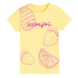 Cool Club, T-shirt dziewczęcy, żółty za 14,99 zł w Smyk