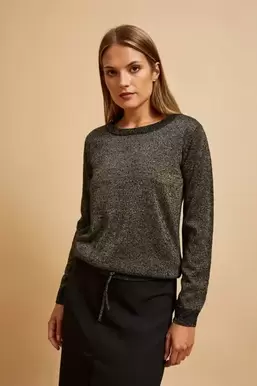 Sweter damski, czarny, Moodo za 49,99 zł w Smyk