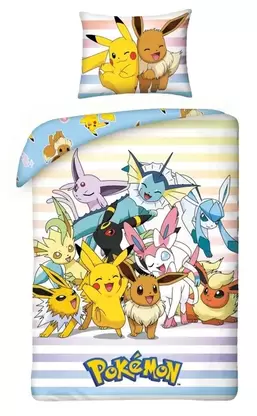 Pokemon, 2-częściowy komplet pościeli, 140x200 cm za 101,99 zł w Smyk