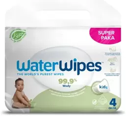 WaterWipes, BIO, Soapberry, chusteczki nawilżane, 4x60 szt. za 54,99 zł w Smyk