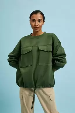 Bluza damska, khaki, Moodo za 39,99 zł w Smyk