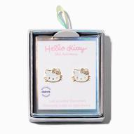 Hello Kitty® 50th Anniversary Claire's Exclusive Sterling Silver 1/20 ct. tw. Lab Grown Diamond & Enamel Stud Earrings za 499,9 zł w Claire's