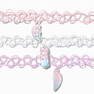 Best Friends Pastel Heart UV Colour-Changing Tattoo Choker Necklaces - 3 Pack za 25,96 zł w Claire's