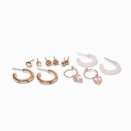 Pink Crystal Mixed Earring Set - 6 Pack za 25,96 zł w Claire's