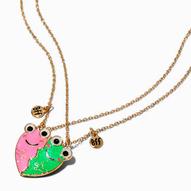 Best Friends Frog Glow in the Dark Split Heart Pendant Necklaces - 2 Pack za 32,45 zł w Claire's