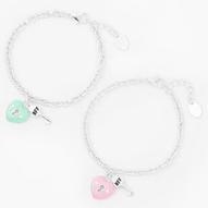Best Friends Heart Lock Charm Bracelets - 2 Pack za 17,45 zł w Claire's
