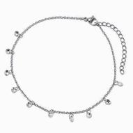 Silver-tone Cubic Zirconia Confetti Chain Anklet za 43,74 zł w Claire's