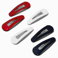 Red, White & Blue Snap Hair Clips - 6 Pack za 17,45 zł w Claire's