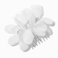 White Whimsical Flower Hair Comb za 43,74 zł w Claire's