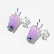 Purple Bubble Tea 0.5" Clip On Drop Earrings za 17,16 zł w Claire's